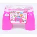 Set de bucătărie roz transportabilă suport scaun