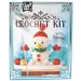 Set de croșetat de Crăciun figură om de zăpadă 16x9x18cm