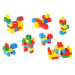 Set de cuburi de construcție colorate Builder Blocks 45 bucăți - Wader