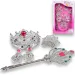 Set de frumusețe prințesă cu tiara, ac de păr, cercei și baghetă
