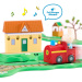 Set de joacă Peppa Pig Whizz-Around Iepurașul Rebecca cu tren roșu