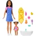 Set de joacă cu păpușa Barbie în rochie cu inimioare - Mattel imaginea 2