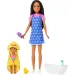 Set de joacă cu păpușa Barbie în rochie cu inimioare - Mattel imaginea 3