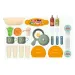 Set de joacă de bucătărie în valiză care se poate închide 25 bucăți set