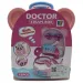 Set de joacă doctor pink ursuleț suport cu accesorii