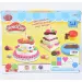 Set de plastilină de făcut tort cu 6 bucăți de culori de plastilină, forme