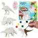 Set de vopsea Dino: Figurina de dinozaur de vopsit cu vopsele și pensulă, set de 9 piese imaginea 1