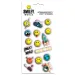Smiley 3D Puffy Stickers set 10x22cm