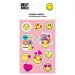Smiley set autocolant autoadeziv 8x12cm foi 5 bucăți