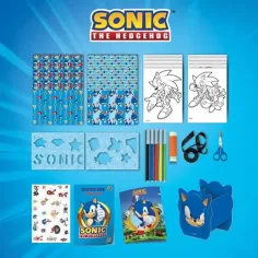 Sonic Set de colorat creativ în geantă – Lisciani imaginea 3