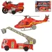 S.O.S. Station: 3 bucăți set de pompieri cu elicopter