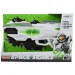 Space Series: Armă spațială de culoare verde și alb cu lumină și sunet 25cm