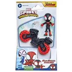 Spider-Man Póki și prietenii săi minunați: Miles Morales și setul de joc cu motocicleta - Hasbro imaginea 1
