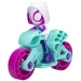 Spidey și prietenii săi minunați: Figurină de supereroină Ghost-Spider pe motocicletă - Hasbro imaginea 2