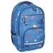 Spirit: Campus ghiozdan rotunjit cu pete albastre, rucsac 46x33x22cm