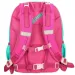 Spirit: Geantă școlară ergonomică rotunjită cu model bufniță roz-turcoaz, rucsac 40x20x18cm