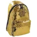 Spirit: Hashtag Gold glitter ghiozdan, rucsac 41x32x21cm
