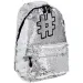 Spirit: Hashtag Silver glitter rucsac, ghiozdan culoare gri 41x32x21cm
