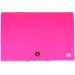Spirit: mapă pentru documente A4 cu 12 compartimente neon roz