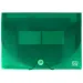 Spirit: mapă pentru documente A4 cu 12 compartimente verde transparent