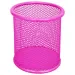 Spirit: Neon pink suport cilindru cu plasă pentru creioane
