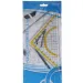 Spirit: Riglă transparentă formă triunghi cu raportor 22cm