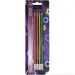 Spirit: Set de 4 creioane grafit neon triunghiulare cu radieră