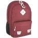 Spirit: SHADE bordeaux rucsac, ghiozdan trei compartimente rotunjit 43x29x21cm
