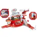 Stație de pompieri set de joacă cu mașinuță care schimbă culoarea, sunete și lumini