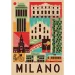 Stil în orașul Milano puzzle de 1000 de piese - Clementoni imaginea 2