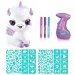 Style4Ever Set de pluș colorabil unicorn care luminează în întuneric imaginea 4