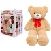 Teddy Greetings: Honey Hugs ursuleț de pluș alb în cutie de cadou 120cm