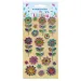 The Littlies: Set de autocolante pufos 3D cu flori pe foaie de 10x22cm
