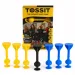 Tossit Starter Pack albastru-galben cu discuri de silicon pentru darts imaginea 1