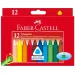 Triangular cretă cerată 12 bucăţi - Faber-Castell
