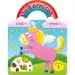 Unicorn - Colorează și lipește cu autocolante 1. caiet de activități