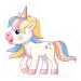 Unicorn puzzle uriaș de podea 12 bucăți