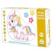 Unicorn puzzle uriaș de podea 12 bucăți