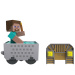 Vagonetă de mină Minecraft cu telecomandă RC și figură Steve – Mattel