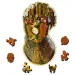 Wood Craft: Avengers Mănușa Infinitului 500+5 bucăți premium lemn puzzle - Trefl
