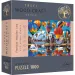Wood Craft: Baloane colorate 1000 bucăți premium lemn puzzle - Trefl