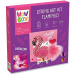 WowBox: Tablou cu Ață cu LED - Flamingo